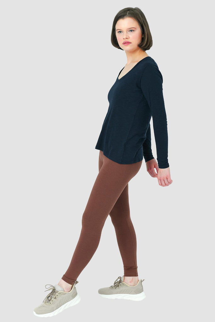 Basic Örme T-Shirt, V Yaka - Abungu