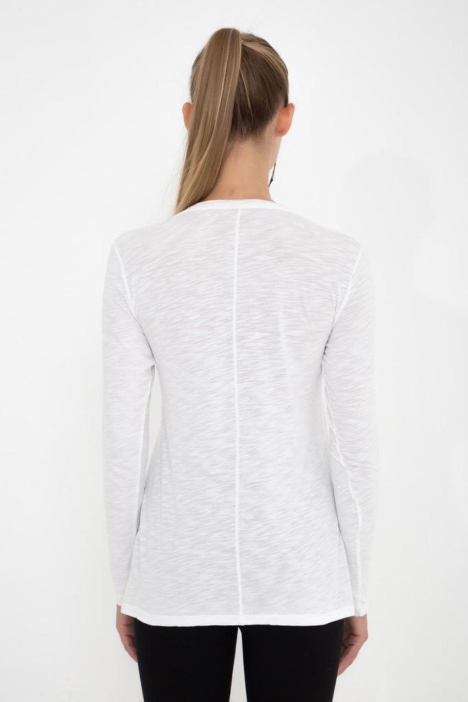 Basic Örme T-Shirt, V Yaka - Abungu