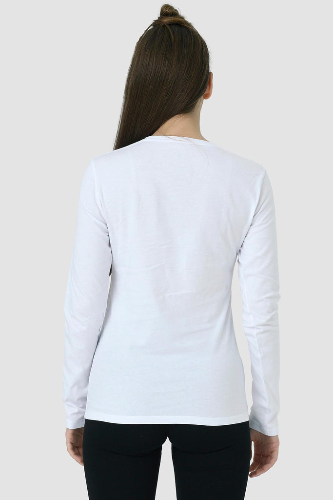 Organik Pamuk T-Shirt, Uzun Kollu Bisiklet Yaka - Acasia