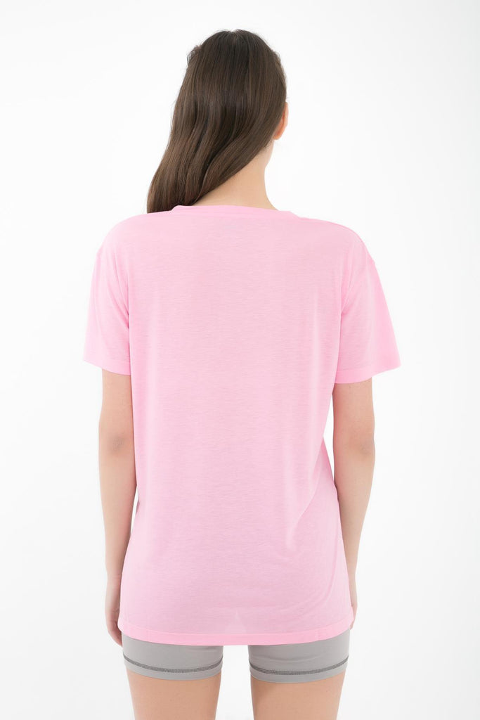 Kısa Kollu T-Shirt, V Yaka Yandan Yırtmaçlı - Boel