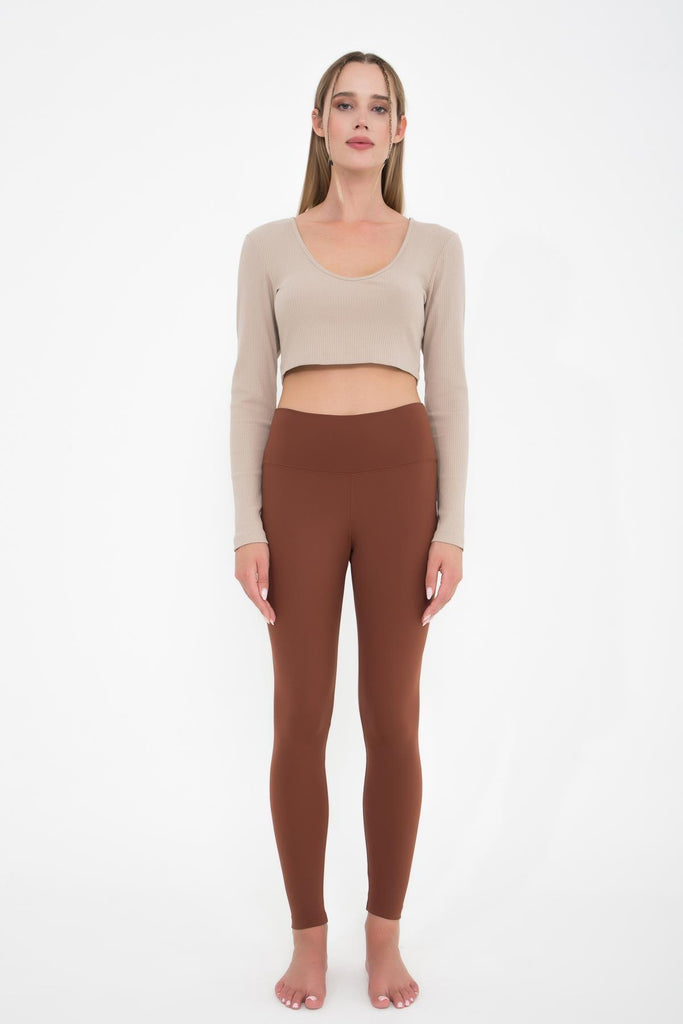 Slim Fit Uzun Tayt, Yüksek Bel Toparlayıcı - Eden