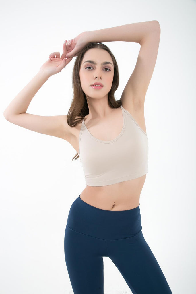 Örme Crop Body, Askılı V Yaka - Famiel