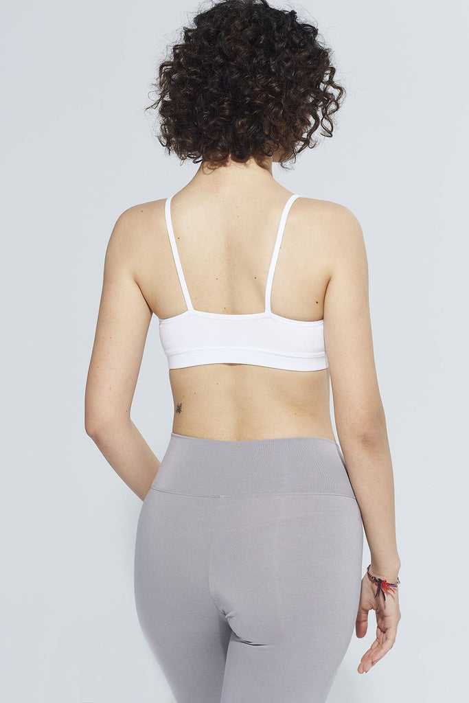 Organik Pamuk Spor Sütyeni Bra, Cut out Detaylı Askılı - Jadira