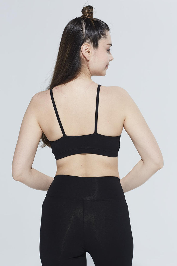 Organik Pamuk Spor Sütyeni Bra, Cut out Detaylı Askılı - Jadira