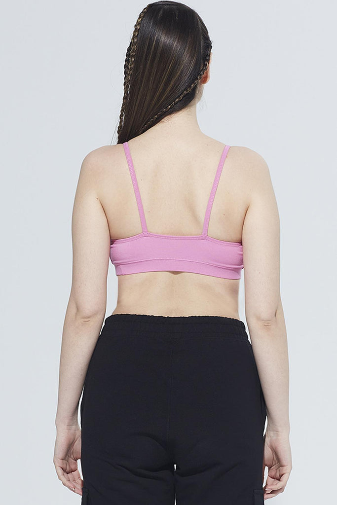 Organik Pamuk Spor Sütyeni Bra, Cut out Detaylı Askılı - Jadira