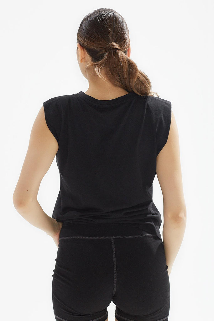 Organik Pamuk T-Shirt, Vatkalı Basic - Moon