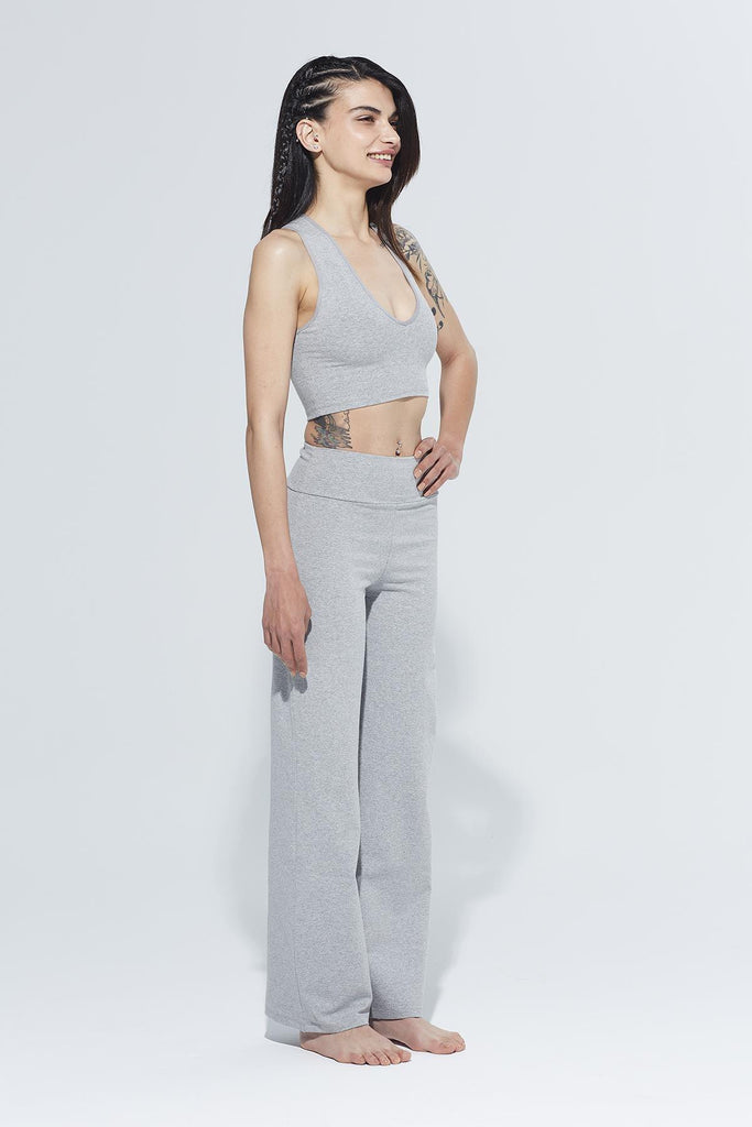 Organik Pamuk Örme Body, V Yaka - Olivia