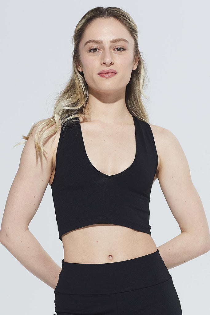 Organik Pamuk Örme Body, V Yaka - Olivia