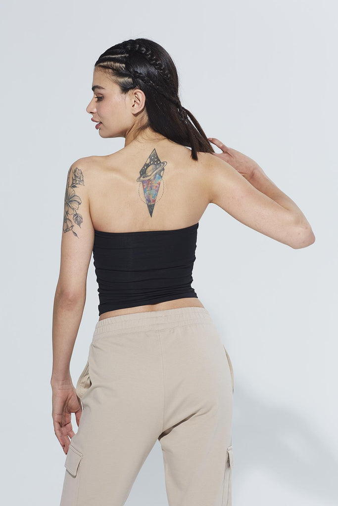 Organik Pamuk Örme Body, Straplez - Pixie