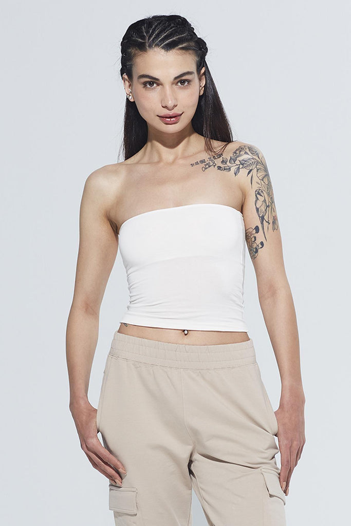Organik Pamuk Örme Body, Straplez - Pixie