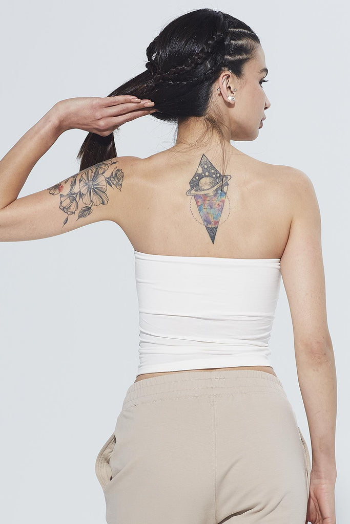 Organik Pamuk Örme Body, Straplez - Pixie