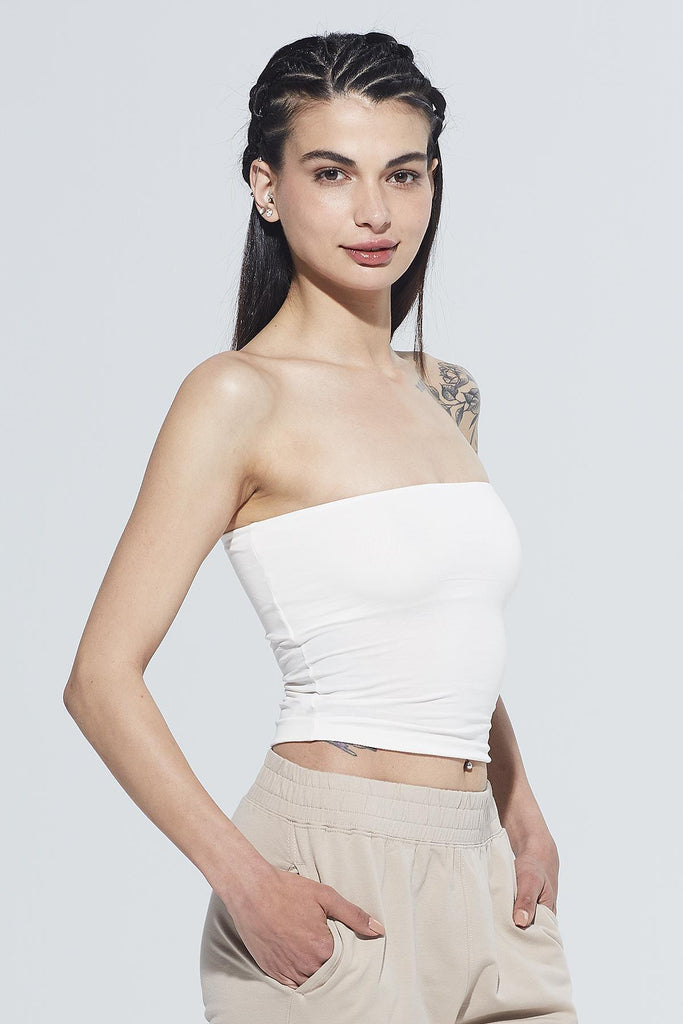 Organik Pamuk Örme Body, Straplez - Pixie