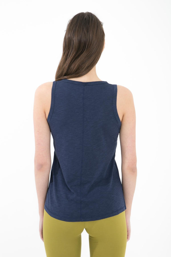 Örme T-Shirt, V Yaka Kolsuz - Rochel