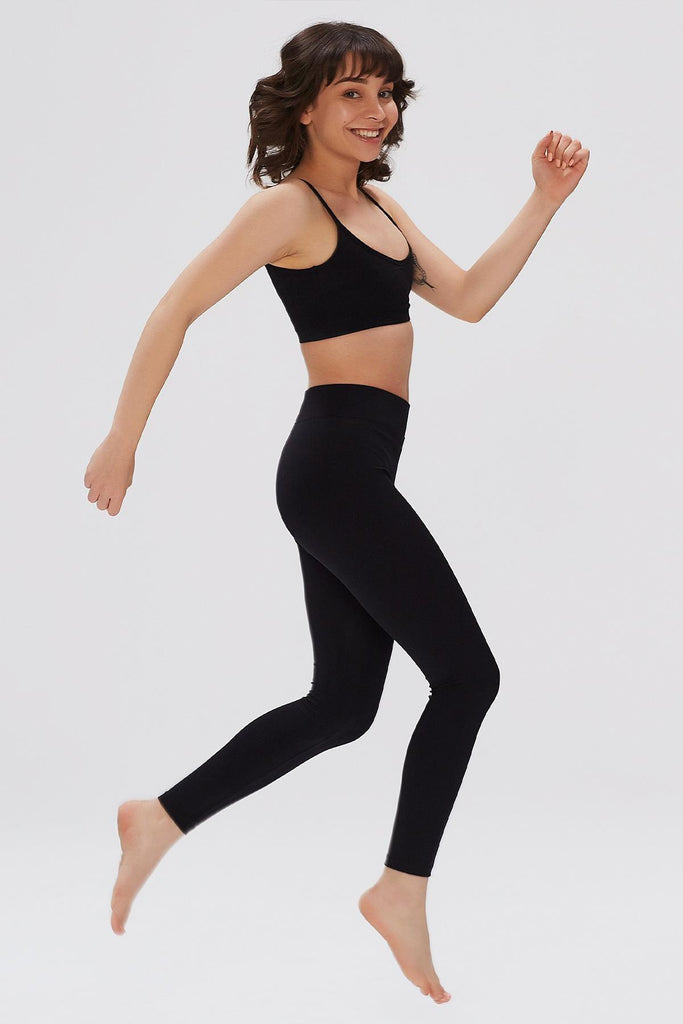 Destekli Spor Sütyeni Bra, Kare Yaka - Terra