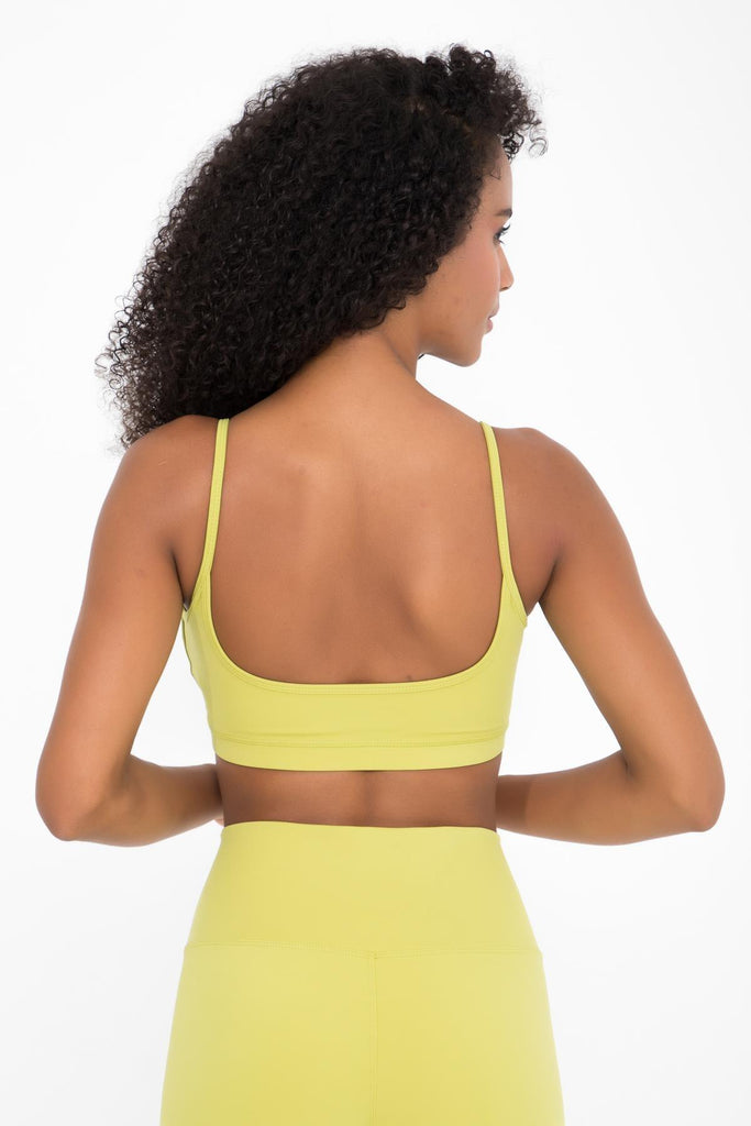 Destekli Spor Sütyeni Bra, Kare Yaka - Terra