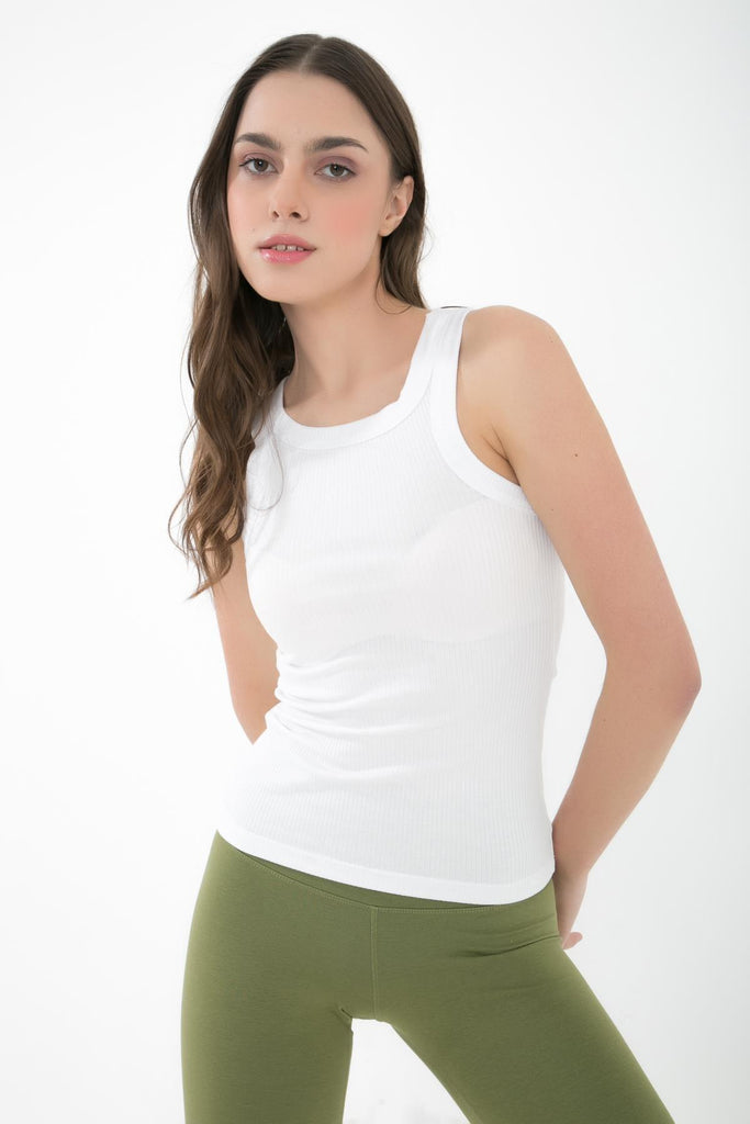 Fitilli Örme Body, Halter Yaka - Valoel