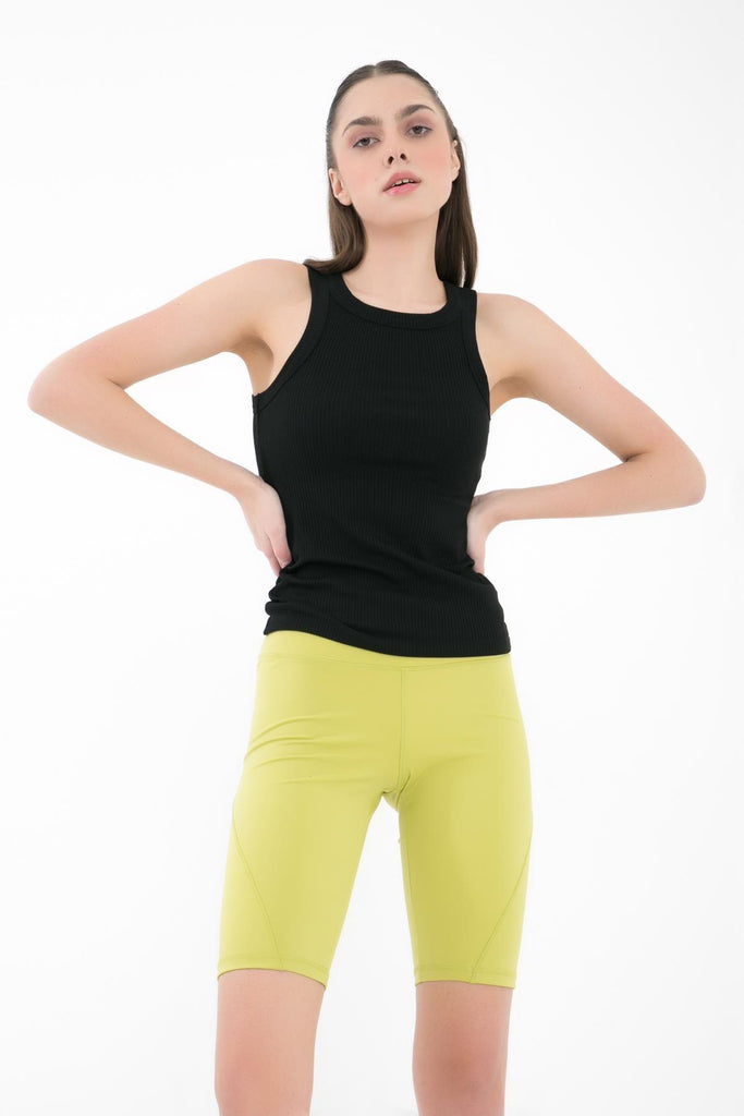Fitilli Örme Body, Halter Yaka - Valoel